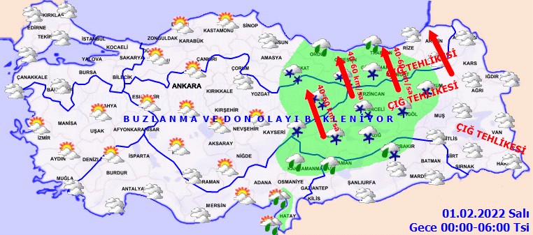 31 Ocak hava durumu! Meteoroloji’den 46 kente sarı kodlu uyarı! - Resim: 11