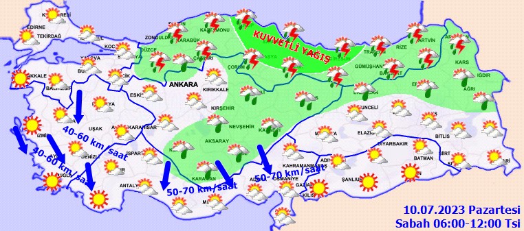 Karadeniz sele teslim! Meteorolojiden 13 il için turuncu kodlu uyarı - Resim: 1