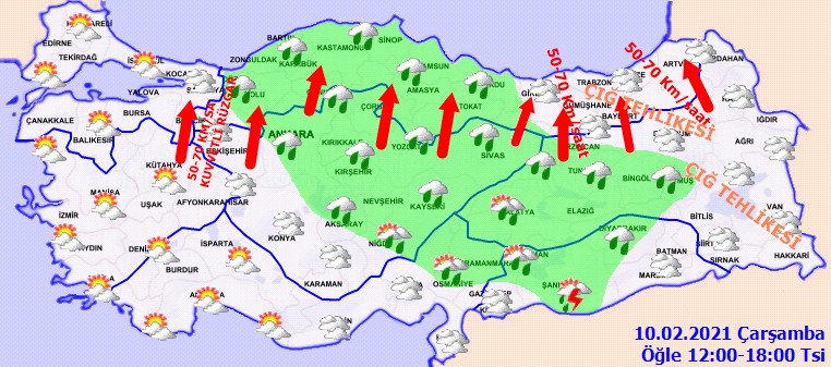 Meteoroloji bölge bölge uyardı!.. Sağanak ve fırtına geliyor! - Resim : 2