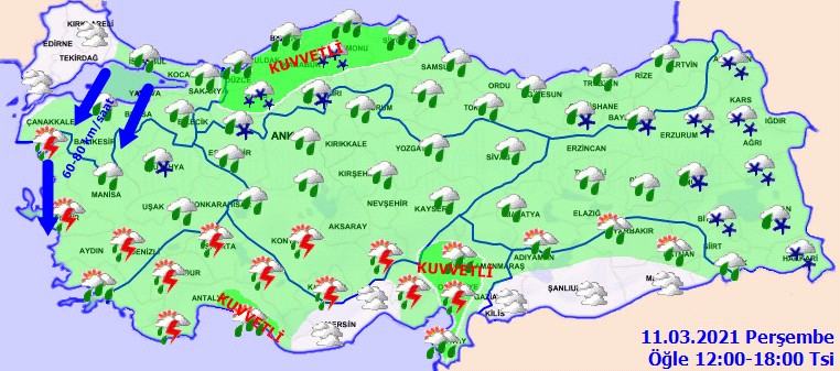 Bu bölgelerde yaşayanlar dikkat!.. Sağanak, yoğun kar ve fırtına vuracak! - Resim : 2