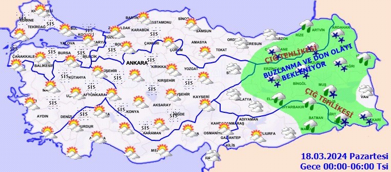 MGM 17 Mart hava durumu raporunu yayımladı: Bugün hava nasıl olacak? - Resim : 4