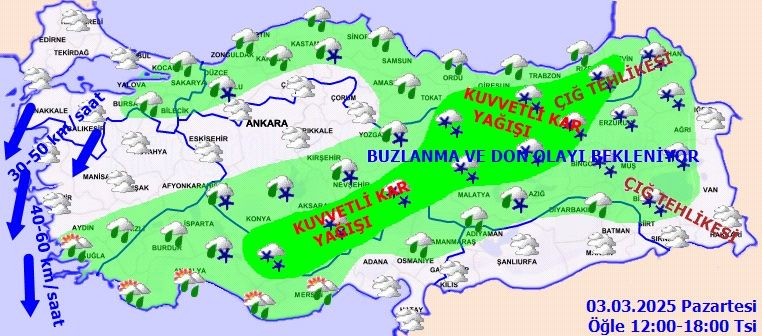 Meteoroloji'den kritik uyarı: Sıcaklıklar düşüyor! Sağanak yağmur ve kar geliyor! - Resim : 1