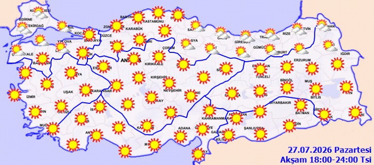 40 derece alarmı! Kavurucu havalar geri d&ouml;n&uuml;yor! O illerde sıcaklar nefes kesecek - Resim : 1