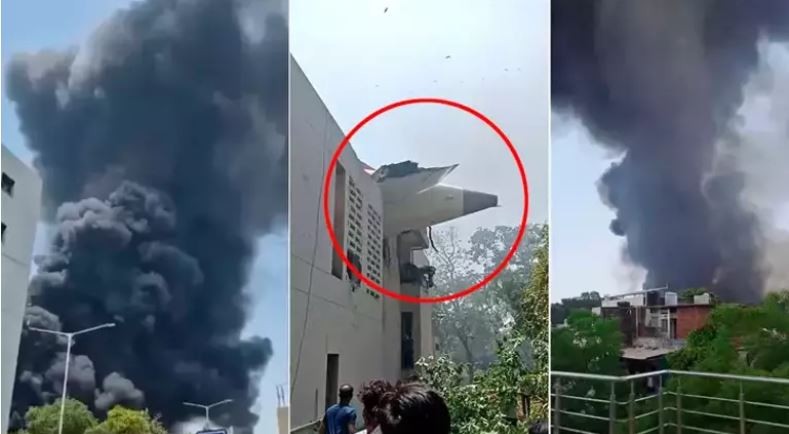 Hindistan'da uçak düştü! İçinde 244 kişi vardı! Düşme anı kamerada - Resim : 2