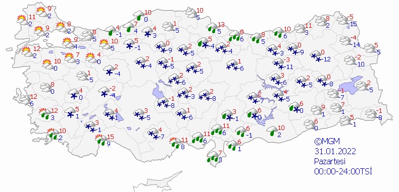 31 Ocak hava durumu! Meteoroloji’den 46 kente sarı kodlu uyarı! - Resim: 7