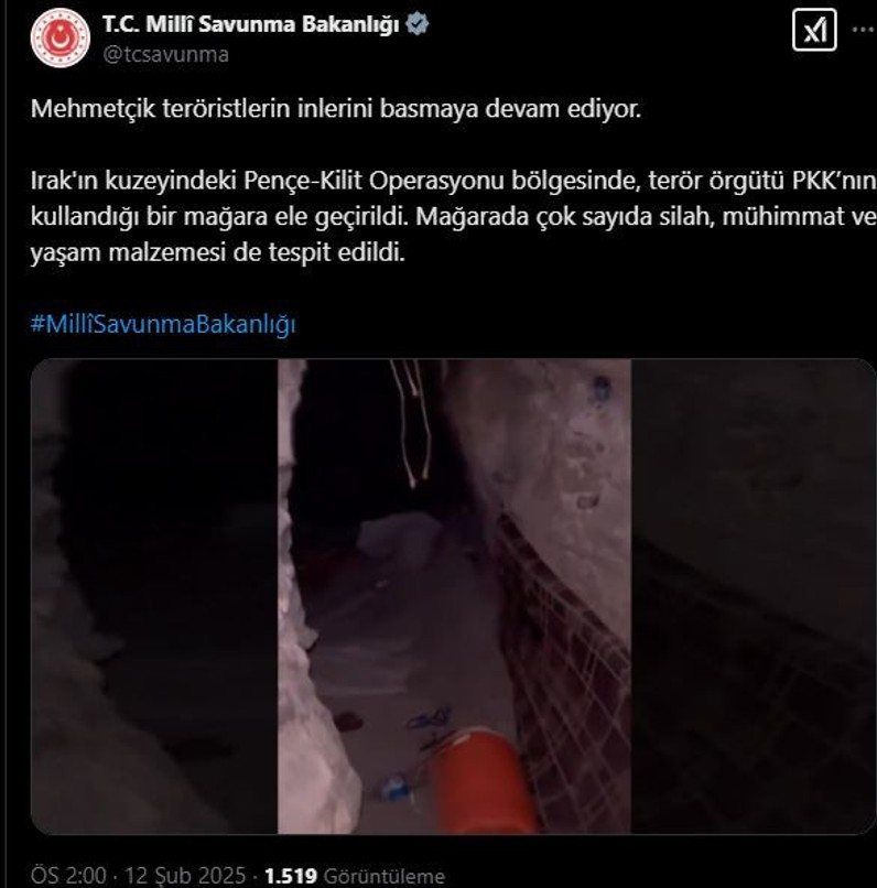 MSB: Pençe-Kilit Operasyonu bölgesinde teröristlere ait silah ve mühimmat ele geçirildi! - Resim : 2