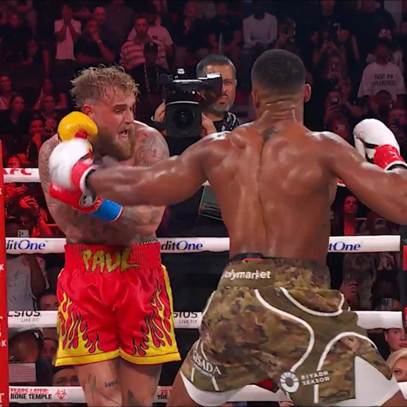 Nefes kesen maç hastanede bitti! Anthony Joshua - Jake Paul maçında kazanan belli oldu - Resim: 5