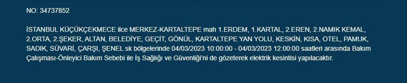 İstanbul’da büyük elektrik kesintisi olacak! BEDAŞ elektrik kesintilerini duyurdu - Resim: 25