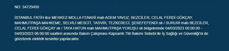 İstanbul’da büyük elektrik kesintisi olacak! BEDAŞ elektrik kesintilerini duyurdu - Resim: 20