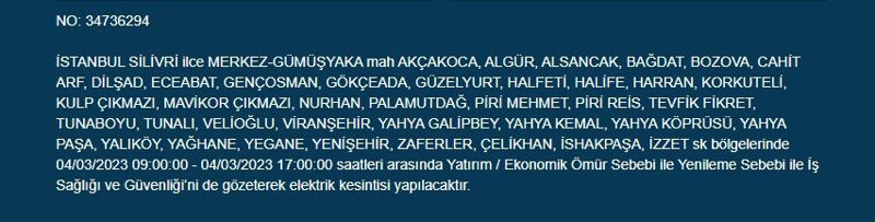 İstanbul’da büyük elektrik kesintisi olacak! BEDAŞ elektrik kesintilerini duyurdu - Resim: 27