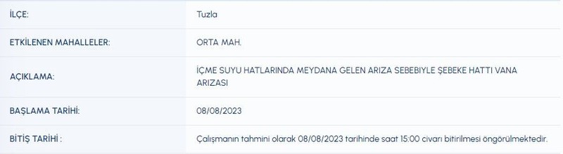 Sular 7 saat yok! İSKİ açıkladı… Sular uzun süre yok: İstanbul'da hangi ilçelerde su kesintisi yaşanacak? İstanbul’da su kesintisi - Resim: 11