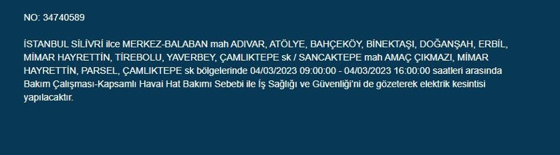 İstanbul’da büyük elektrik kesintisi olacak! BEDAŞ elektrik kesintilerini duyurdu - Resim: 29