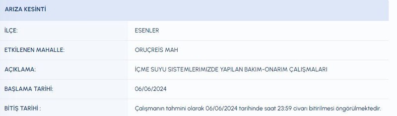 Dikkat! İstanbul 06 Haziran (bugün) su kesinti listesi! Bazı ilçelerde saatlerce sular olmayacak! İSKİ duyurdu! İşte su kesintisi olacak o ilçeler! - Resim: 7