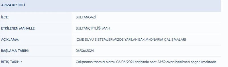 Dikkat! İstanbul 06 Haziran (bugün) su kesinti listesi! Bazı ilçelerde saatlerce sular olmayacak! İSKİ duyurdu! İşte su kesintisi olacak o ilçeler! - Resim: 26