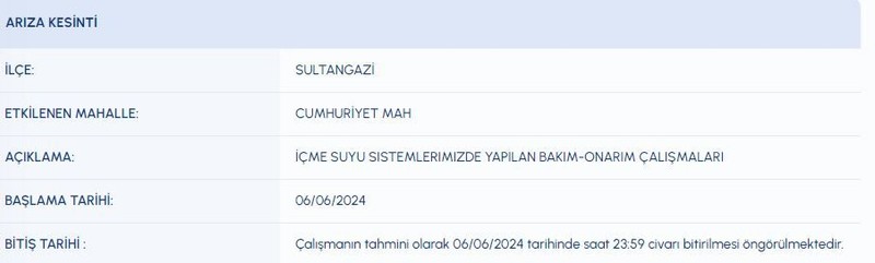 Dikkat! İstanbul 06 Haziran (bugün) su kesinti listesi! Bazı ilçelerde saatlerce sular olmayacak! İSKİ duyurdu! İşte su kesintisi olacak o ilçeler! - Resim: 25