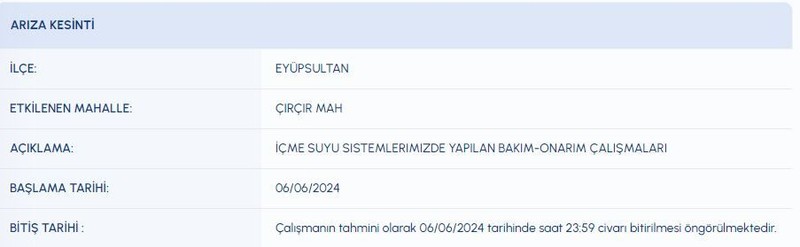 Dikkat! İstanbul 06 Haziran (bugün) su kesinti listesi! Bazı ilçelerde saatlerce sular olmayacak! İSKİ duyurdu! İşte su kesintisi olacak o ilçeler! - Resim: 11