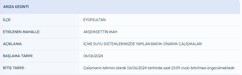 Dikkat! İstanbul 06 Haziran (bugün) su kesinti listesi! Bazı ilçelerde saatlerce sular olmayacak! İSKİ duyurdu! İşte su kesintisi olacak o ilçeler! - Resim: 8