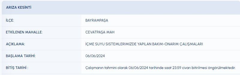 Dikkat! İstanbul 06 Haziran (bugün) su kesinti listesi! Bazı ilçelerde saatlerce sular olmayacak! İSKİ duyurdu! İşte su kesintisi olacak o ilçeler! - Resim: 4
