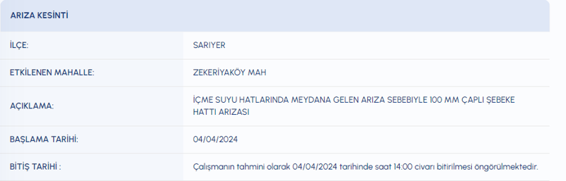 İSKİ'den açıklama geldi! Hangi ilçelerde su kesilecek? İSKİ su kesintisi listesini paylaştı! Önleminizi alın, musluklardan sular akmayacak! - Resim: 11