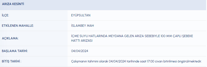 İSKİ'den açıklama geldi! Hangi ilçelerde su kesilecek? İSKİ su kesintisi listesini paylaştı! Önleminizi alın, musluklardan sular akmayacak! - Resim: 10