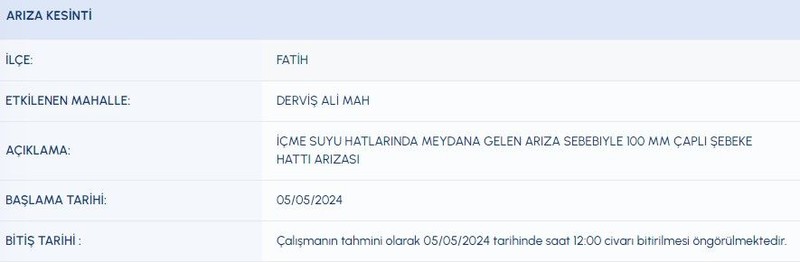 İstanbul 05 Mayıs (bugün) su kesinti listesi! İSKİ mahalle mahalle duyurdu: Susuz kalmamak için listede mahallenizi kontrol edin, önleminizi alın! - Resim: 5
