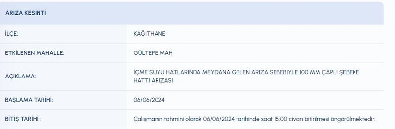Dikkat! İstanbul 06 Haziran (bugün) su kesinti listesi! Bazı ilçelerde saatlerce sular olmayacak! İSKİ duyurdu! İşte su kesintisi olacak o ilçeler! - Resim: 19
