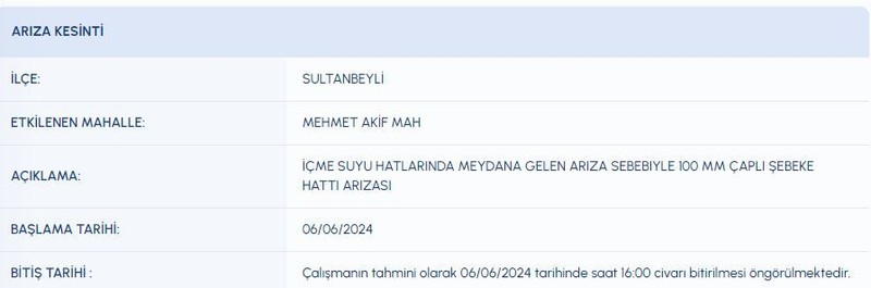 Dikkat! İstanbul 06 Haziran (bugün) su kesinti listesi! Bazı ilçelerde saatlerce sular olmayacak! İSKİ duyurdu! İşte su kesintisi olacak o ilçeler! - Resim: 22
