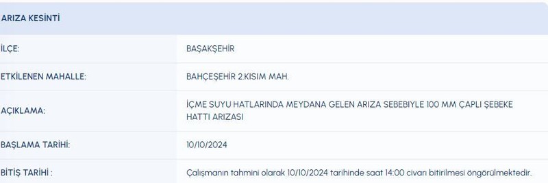 İstanbul’da 10 Ekim (bugün) su kesintisi! Susuz kalmayın! İSKİ uyardı! Tedbirinizi alın! - Resim: 7