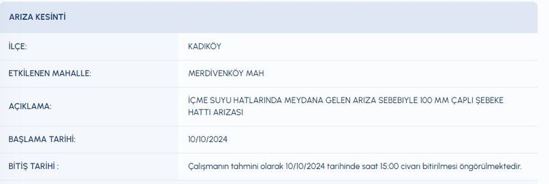 İstanbul’da 10 Ekim (bugün) su kesintisi! Susuz kalmayın! İSKİ uyardı! Tedbirinizi alın! - Resim: 11