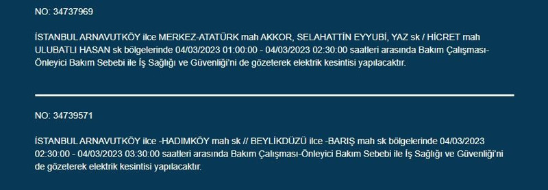 İstanbul’da büyük elektrik kesintisi olacak! BEDAŞ elektrik kesintilerini duyurdu - Resim: 4