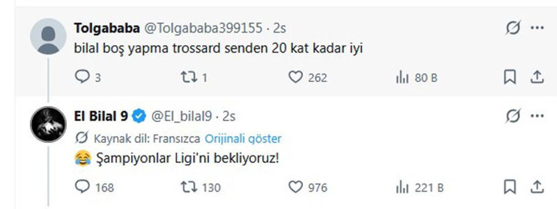 “Trosssard” paylaşım küplere bindirdi! El Bilal Toure’den Beşiktaş taraftarına şok sözler - Resim: 6