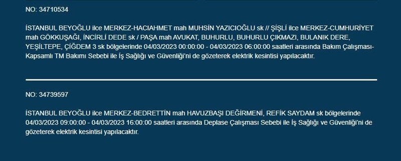 İstanbul’da büyük elektrik kesintisi olacak! BEDAŞ elektrik kesintilerini duyurdu - Resim: 14