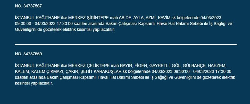 İstanbul’da büyük elektrik kesintisi olacak! BEDAŞ elektrik kesintilerini duyurdu - Resim: 24