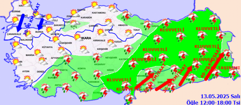 Meteoroloji'den 25 il için sarı kodlu uyarı: Kuvvetli sağanak geliyor, dikkatli olun! - Resim: 2
