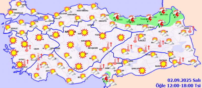 Bir tarafta sağanak yağış, bir tarafta kavurucu sıcak! İşte Meteoroloji'den il il hava durumu raporu - Resim: 2