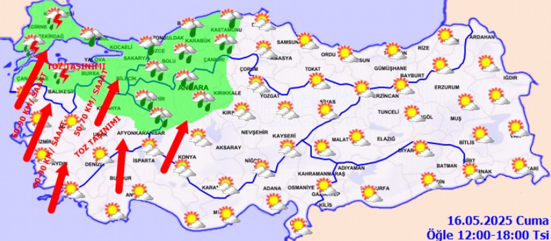 Meteoroloji saat vererek uyardı! 10 il için "sarı" ve "turuncu" alarm! - Resim: 2