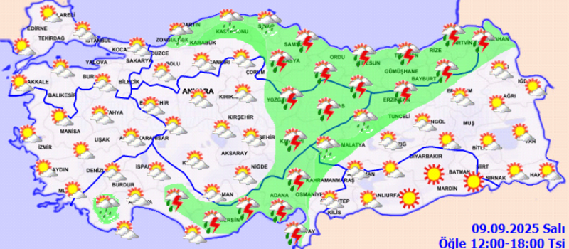 Meteoroloji'den o iller için gök gürültülü sağanak yağış uyarısı! - Resim: 2
