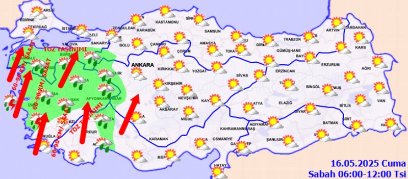Meteoroloji saat vererek uyardı! 10 il için "sarı" ve "turuncu" alarm! - Resim: 1