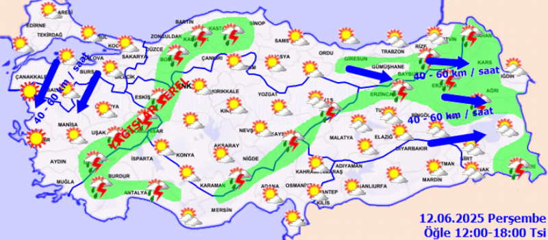 Bir yanda kavurucu sıcaklar yakarken, Meteoroloji'den o bölgeler için sağanak yağış uyarısı! - Resim: 2
