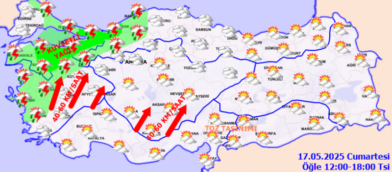 AKOM'dan sarı ve turuncu kodlu alarm: Gök gürültülü sağanak yağış ve fırtına bekleniyor! Deniz otobüsü seferleri iptal edildi - Resim: 2