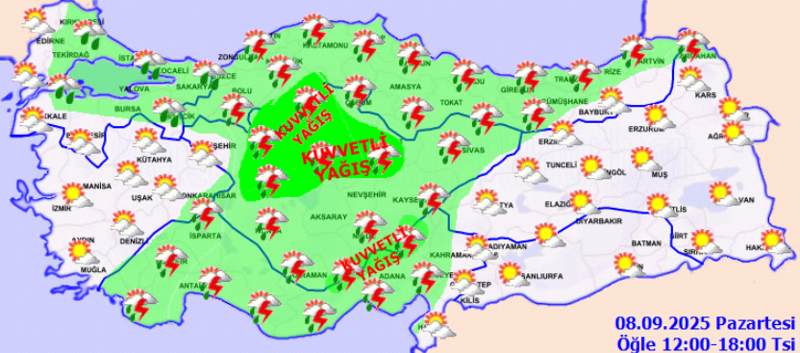 Meteoroloji'den uyarı! Sıcaklıklar 5 derece birden düşüyor: Kuvvetli sağanağa dikkat - Resim: 2