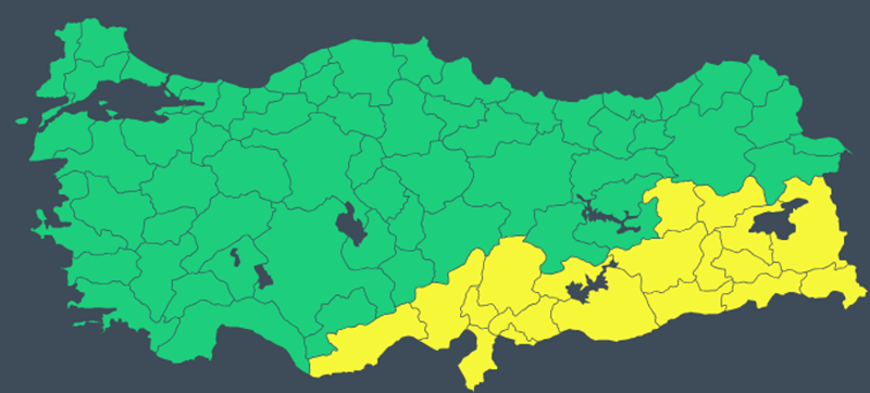 19 il için sarı kodlu uyarı! O bölgelere sağanak, kar, fırtına geliyor: Dikkatli olun! - Resim: 4