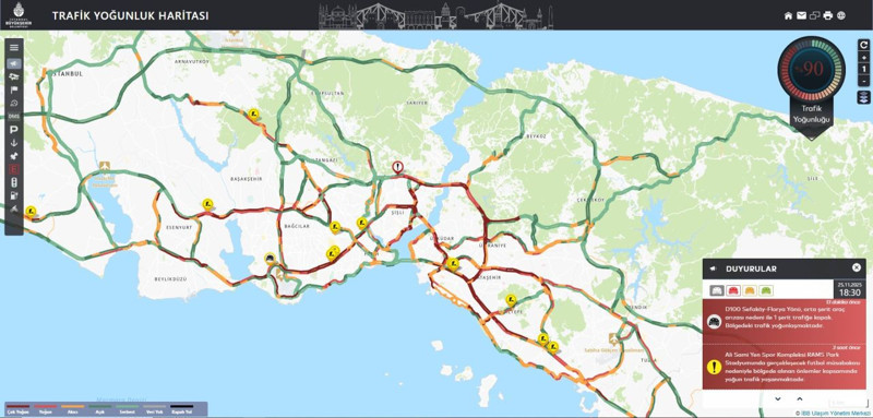 İstanbul'da trafik kilit! Yola çıkmadan önce dikkat: Yoğunluk yüzde 90'a ulaştı - Resim: 2