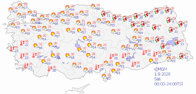 Meteoroloji g&uuml;n verdi: Yağışlı hava t&uuml;m yurdu saracak! - Resim : 1