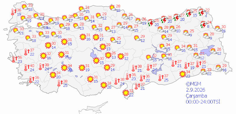 Meteoroloji g&uuml;n verdi: Yağışlı hava t&uuml;m yurdu saracak! - Resim : 2
