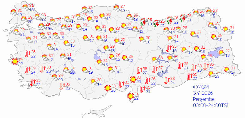 Meteoroloji g&uuml;n verdi: Yağışlı hava t&uuml;m yurdu saracak! - Resim : 3