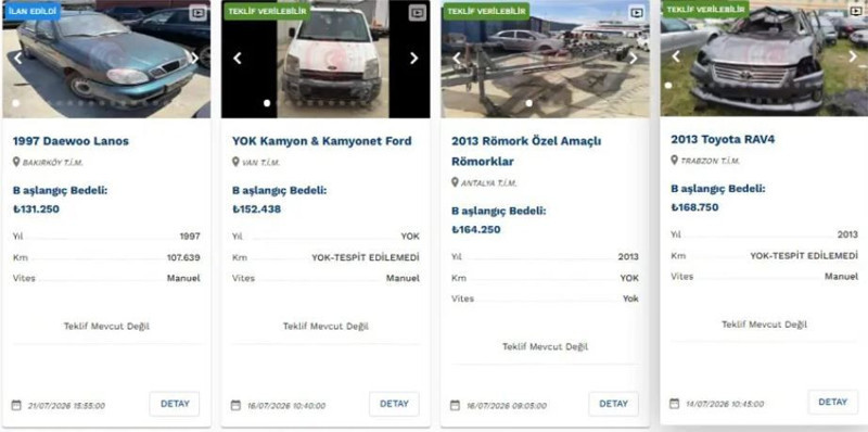 Lüks otomobil, tekne, kamyon ne ararsan var! Kapış kapış gidiyor! Fiyatlar 60 bin TL'den başlıyor! - Resim: 6