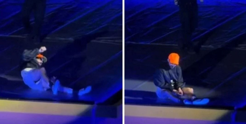 Ünlü şarkıcı konserde 20 metre yükseklikten yere çakıldı! korku dolu anlar kameraya saniye saniye yansıdı - Resim: 5