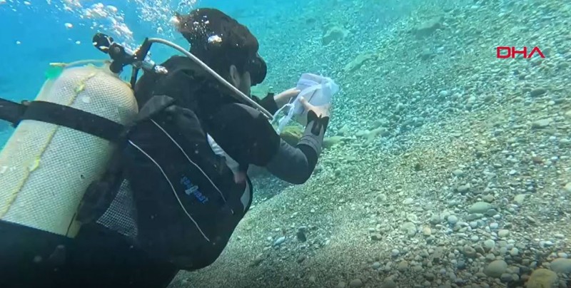 Antalya'da denizin dibine dalış yapan ünlü profesör, karşısında gördüğü detayla birlikte neye uğradığını şaşırdı. 1 tanesi kurdeleyle bağlanmış duruyordu - Resim: 5