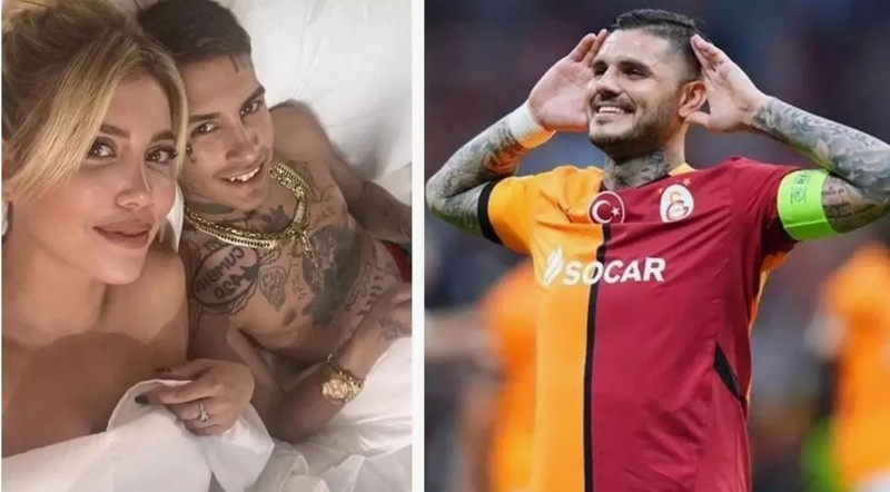 Galatasaray'ın yıldızı Mauro Icardi ve China Suarez'den aşk dolu kareler! Havuzda dudak dudağa poz verdiler - Resim: 3